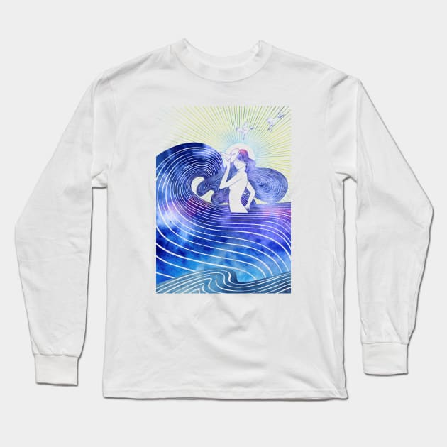 Amabie Long Sleeve T-Shirt by Sirenarts